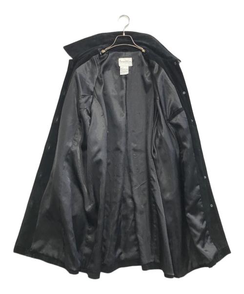 Pamela McCoy（パメラマッコイ）Pamela McCoy (パメラマッコイ) 刺繍レザーロングコート ブラック サイズ:不明の古着・服飾アイテム