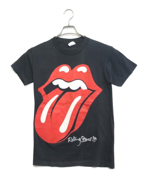 バンドTシャツ（バンドTシャツ）バンドTシャツ (バンドTシャツ) 89’s THE ROLLING STONES(ザ・ローリング・ストーンズ) バンドTシャツ ブラック サイズ:MEDIUMの古着・服飾アイテム