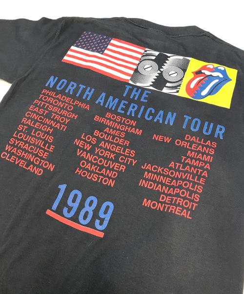 バンドTシャツ（バンドTシャツ）バンドTシャツ (バンドTシャツ) 89’s THE ROLLING STONES(ザ・ローリング・ストーンズ) バンドTシャツ ブラック サイズ:MEDIUMの古着・服飾アイテム