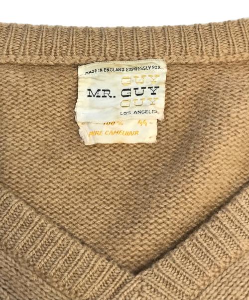 MR.GUY（ミスターガイ）MR.GUY (ミスターガイ) Vネックニット ブラウン サイズ:44の古着・服飾アイテム