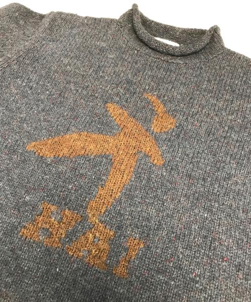 HAI SPORTING GEAR（ハイスポーツギア）HAI SPORTING GEAR (ハイスポーツギア) ロールネックニット ネイビー サイズ:Ｍの古着・服飾アイテム