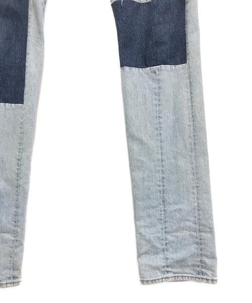 MIHARA YASUHIRO（ミハラヤスヒロ）MIHARA YASUHIRO (ミハラヤスヒロ) ドッキングレイヤード デニムパンツ インディゴ サイズ:46の古着・服飾アイテム