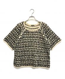 Y's（ワイズ）の古着「半袖ニット」｜ベージュ