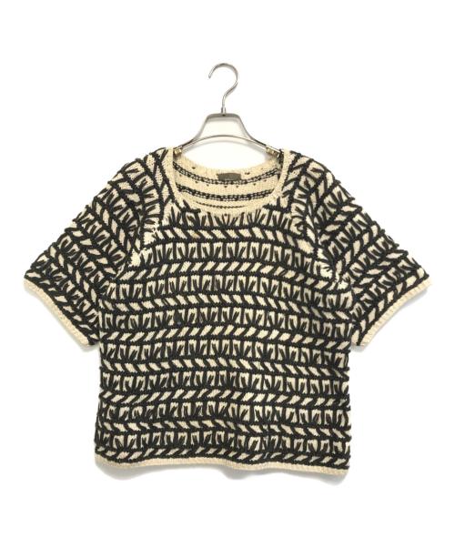 Y's（ワイズ）Y's (ワイズ) 半袖ニット ベージュ サイズ:表記なしの古着・服飾アイテム