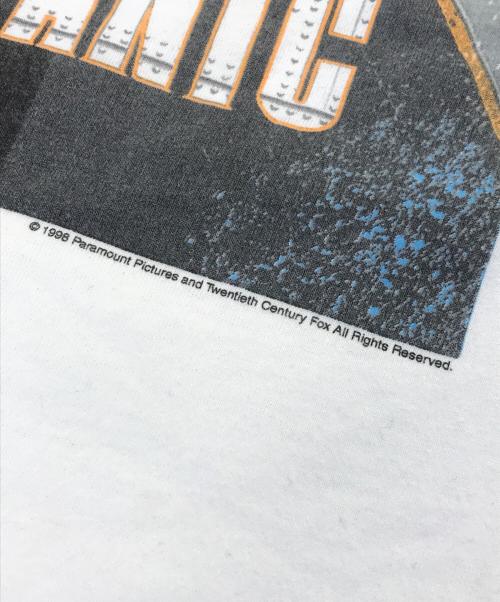 ムービーTシャツ（ムービーTシャツ）ムービーTシャツ (ムービーTシャツ) 90s TITANIC(タイタニック) ムービーTシャツ ホワイト サイズ:XL　　　の古着・服飾アイテム