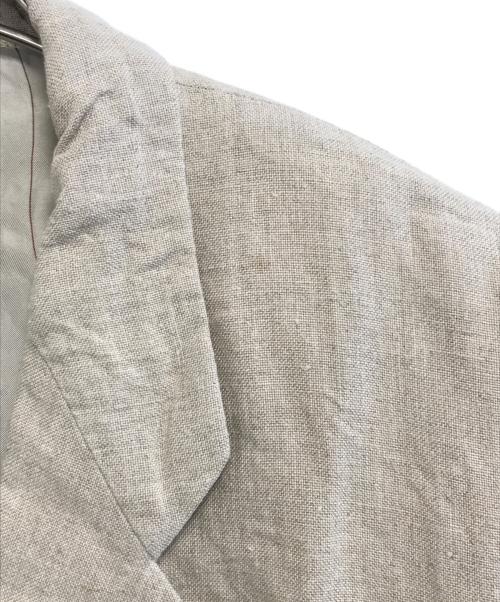 COMME des GARCONS HOMME PLUS（コムデギャルソンオムプリュス）COMME des GARCONS HOMME PLUS (コムデギャルソンオムプリュス) リネンテーラードジャケット ベージュ サイズ:Sの古着・服飾アイテム