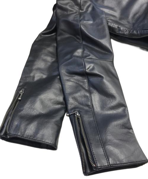 NUDIE JEANS（ヌーディー・ジーンズ）NUDIE JEANS (ヌーディー・ジーンズ) eddy leather jacket ブラック サイズ:Sの古着・服飾アイテム