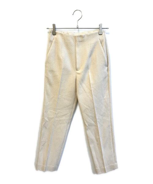 UNITED ARROWS TOKYO（ユナイテッドアローズトウキョウ）UNITED ARROWS TOKYO (ユナイテッドアローズトウキョウ) ライトツイード スリムパンツ ベージュ サイズ:36の古着・服飾アイテム