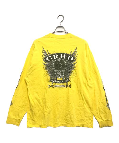 HARLEY-DAVIDSON（ハーレーダビッドソン）HARLEY-DAVIDSON (ハーレーダビッドソン) 00s HARLEY-DAVIDSON(ハーレーダビッドソン) カットソー イエロー サイズ:XLの古着・服飾アイテム