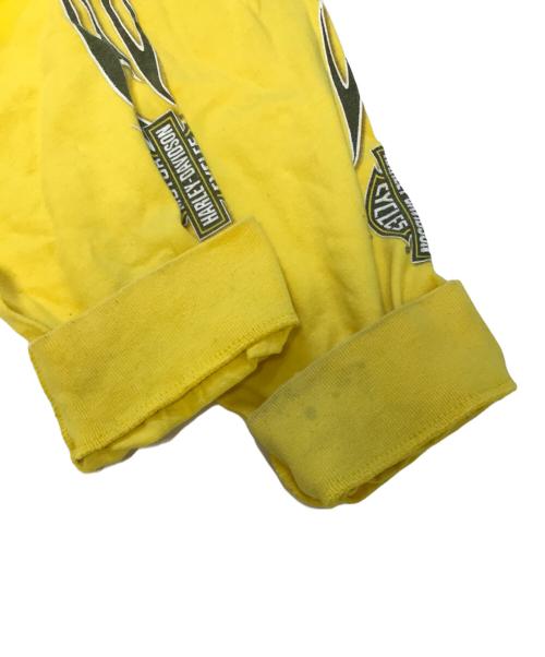 HARLEY-DAVIDSON（ハーレーダビッドソン）HARLEY-DAVIDSON (ハーレーダビッドソン) 00s HARLEY-DAVIDSON(ハーレーダビッドソン) カットソー イエロー サイズ:XLの古着・服飾アイテム