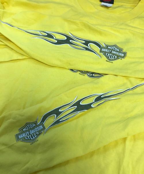 HARLEY-DAVIDSON（ハーレーダビッドソン）HARLEY-DAVIDSON (ハーレーダビッドソン) 00s HARLEY-DAVIDSON(ハーレーダビッドソン) カットソー イエロー サイズ:XLの古着・服飾アイテム