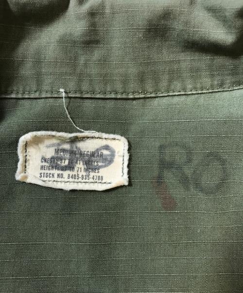 VINTAGE MILITARY（ヴィンテージ ミリタリー）VINTAGE MILITARY (ヴィンテージ ミリタリー) US ARMY ジャングルファティーグジャケット グリーン サイズ:MEDIUM-REGULARの古着・服飾アイテム