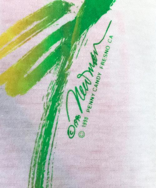 ONEITA（オニータ）ONEITA (オニータ) 90s PENNY CANDY(ペニーキャンディ)プリントTシャツ ホワイト サイズ:L(42-44)の古着・服飾アイテム