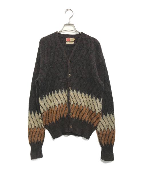 VINTAGE（ヴィンテージ）VINTAGE (ヴィンテージ) モヘアカーディガン ブラウン サイズ:Mの古着・服飾アイテム