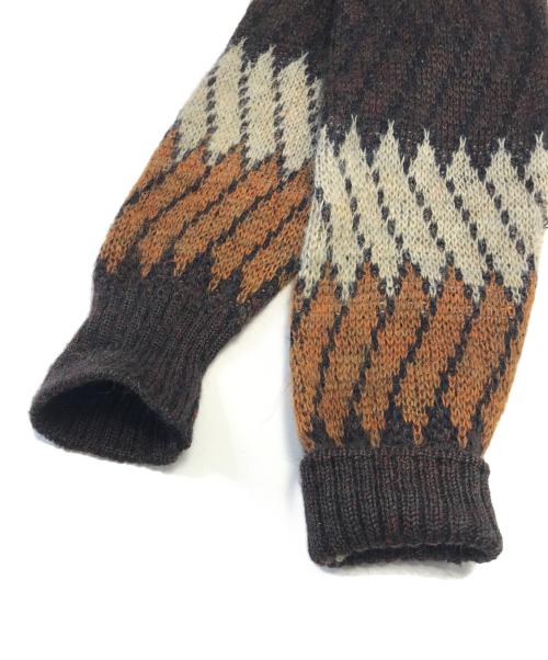 VINTAGE（ヴィンテージ）VINTAGE (ヴィンテージ) モヘアカーディガン ブラウン サイズ:Mの古着・服飾アイテム