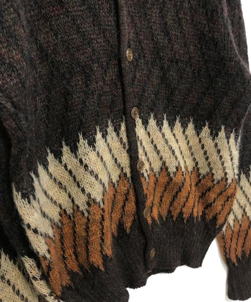 VINTAGE（ヴィンテージ）VINTAGE (ヴィンテージ) モヘアカーディガン ブラウン サイズ:Mの古着・服飾アイテム