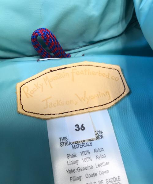 RockyMountainFeatherBed（ロッキーマウンテンフェザーベッド）RockyMountainFeatherBed (ロッキーマウンテンフェザーベッド) ダウンベスト ブラウン サイズ:36の古着・服飾アイテム