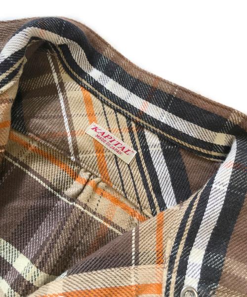 KAPITAL（キャピタル）KAPITAL (キャピタル) オペラスリーブコンポーザーシャツ ブラウン サイズ:1の古着・服飾アイテム