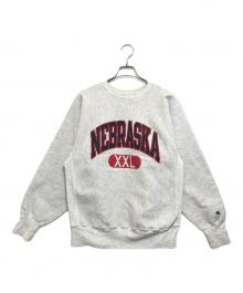 Champion（チャンピオン）の古着「二段カプセル リバースウィーブスウェット」｜グレー