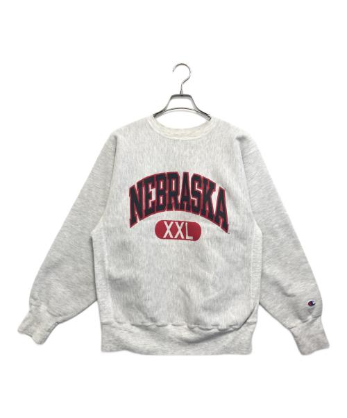 Champion（チャンピオン）Champion (チャンピオン) 二段カプセル リバースウィーブスウェット グレー サイズ:LARGEの古着・服飾アイテム