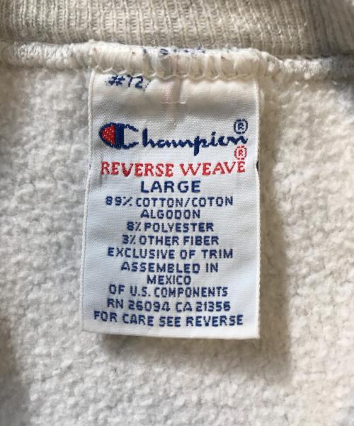 Champion（チャンピオン）Champion (チャンピオン) 二段カプセル リバースウィーブスウェット グレー サイズ:LARGEの古着・服飾アイテム