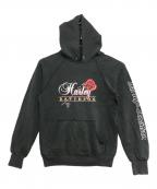 HARLEY-DAVIDSONハーレーダビッドソン）の古着「袖プリントラグランパーカー」｜ブラック