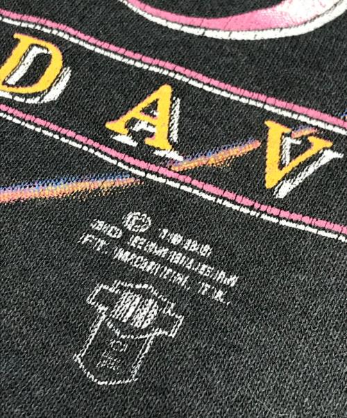 HARLEY-DAVIDSON（ハーレーダビッドソン）HARLEY-DAVIDSON (ハーレーダビッドソン) 袖プリントラグランパーカー ブラック サイズ:Sの古着・服飾アイテム