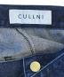 中古・古着 CULLNI (クルニ) Side Line Straight Denim ブラック×ブルー サイズ:1：13000円