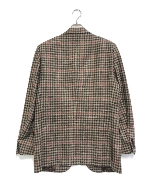 CARUSO（カルーゾ）CARUSO (カルーゾ) 3Bツイードテーラードジャケット ブラウン サイズ:50/8Rの古着・服飾アイテム