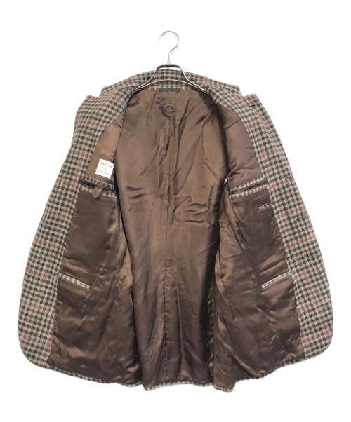 CARUSO（カルーゾ）CARUSO (カルーゾ) 3Bツイードテーラードジャケット ブラウン サイズ:50/8Rの古着・服飾アイテム