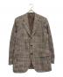 CARUSO（カルーゾ）の古着「3Bツイードテーラードジャケット」｜ブラウン