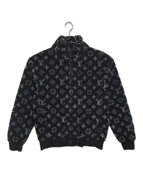 LOUIS VUITTON（ルイ ヴィトン）LOUIS VUITTON (ルイ ヴィトン) モノグラムフリースジャケット ブラック サイズ:XSの古着・服飾アイテム