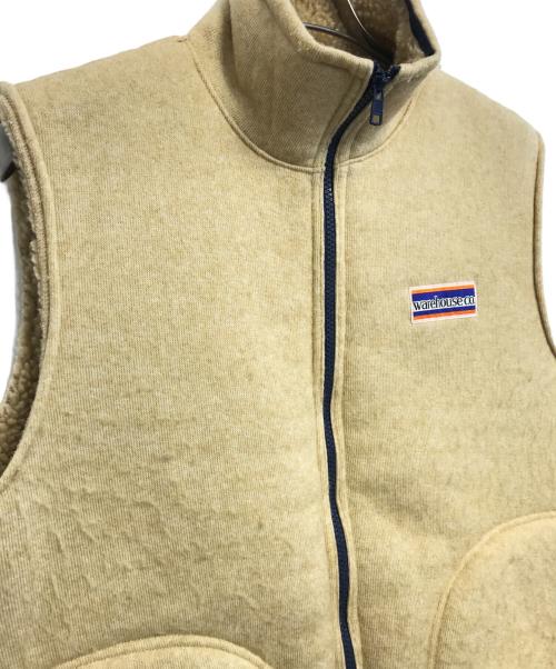 WAREHOUSE（ウエアハウス）WAREHOUSE (ウエアハウス) パイルボアベスト ベージュ サイズ:Mの古着・服飾アイテム