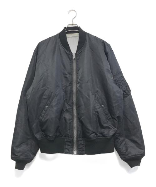 UNUSED（アンユーズド）UNUSED (アンユーズド) Buzz Rickson's (バズリクソンズ) リバーシブルMA-1ジャケット ブラック×シルバー サイズ:3の古着・服飾アイテム