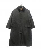 Barbourバブアー）の古着「ワックス コットン ロング コート」｜ブラック