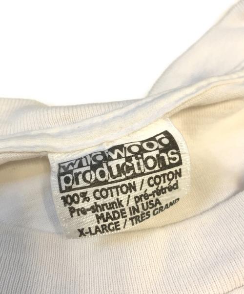 WILDWOOD PRODUCTION（ワイルドウッドプロダクション）WILDWOOD PRODUCTION (ワイルドウッドプロダクション) Tシャツ ホワイト サイズ:XLの古着・服飾アイテム