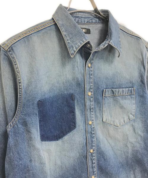 TMT（ティーエムティー）TMT (ティーエムティー) デニムシャツ インディゴ サイズ:Lの古着・服飾アイテム