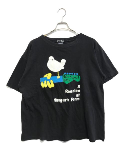 バンドTシャツ（バンドTシャツ）バンドTシャツ (バンドTシャツ) 90s WOODSTOCK(ウッドストック) バンドTシャツ ブラック サイズ:表記なしの古着・服飾アイテム