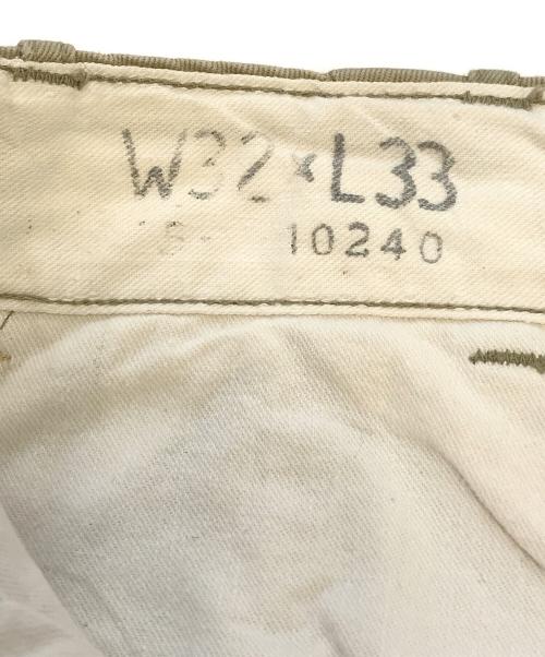 VINTAGE MILITARY（ヴィンテージ ミリタリー）VINTAGE MILITARY (ヴィンテージ ミリタリー) US ARMY 45カーキチノパン ベージュ サイズ:W32×L33の古着・服飾アイテム
