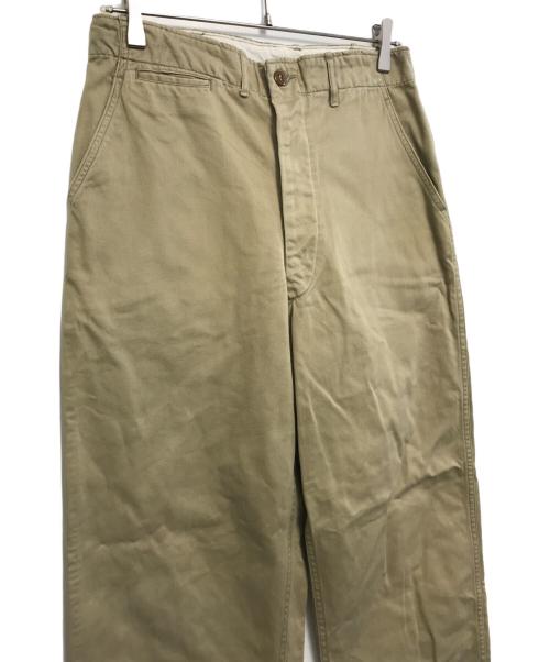 VINTAGE MILITARY（ヴィンテージ ミリタリー）VINTAGE MILITARY (ヴィンテージ ミリタリー) US ARMY 45カーキチノパン ベージュ サイズ:W32×L33の古着・服飾アイテム