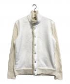 ARMANI EXCHANGEアルマーニ エクスチェンジ）の古着「レイヤードニットジャケット」｜ベージュ