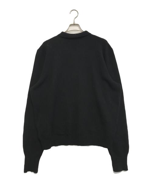 POLO RALPH LAUREN（ポロ・ラルフローレン）POLO RALPH LAUREN (ポロ・ラルフローレン) ニットポロシャツ ブラック サイズ:XXLの古着・服飾アイテム