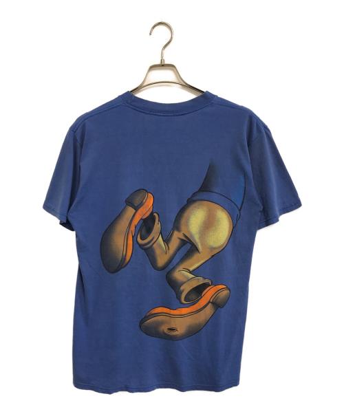 キャラクターTシャツ（キャラクターTシャツ）キャラクターTシャツ (キャラクターTシャツ) 90s DISNEY(ディズニー) キャラクターTシャツ ブルー サイズ:Mの古着・服飾アイテム