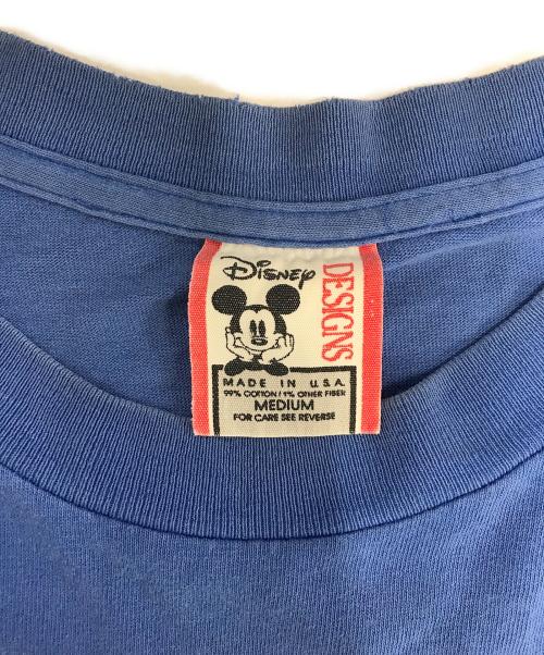 キャラクターTシャツ（キャラクターTシャツ）キャラクターTシャツ (キャラクターTシャツ) 90s DISNEY(ディズニー) キャラクターTシャツ ブルー サイズ:Mの古着・服飾アイテム