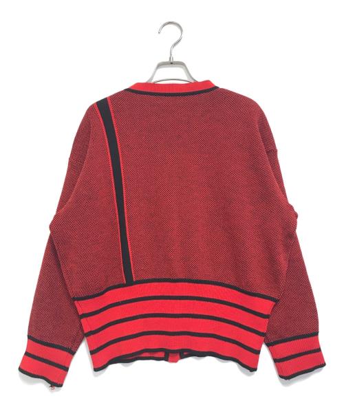 GIVENCHY（ジバンシィ）GIVENCHY (ジバンシィ) ニットカーディガン レッド サイズ:9の古着・服飾アイテム