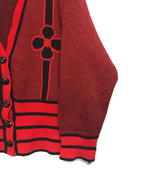 GIVENCHY（ジバンシィ）GIVENCHY (ジバンシィ) ニットカーディガン レッド サイズ:9の古着・服飾アイテム