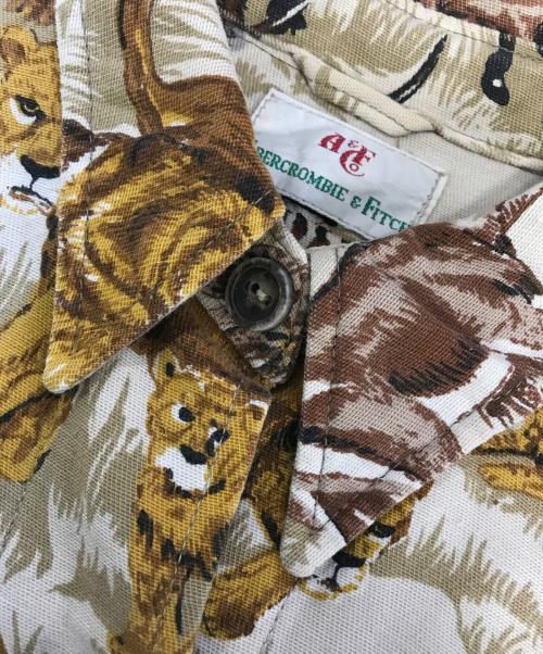 Abercrombie & Fitch（アバクロンビー アンド フィッチ）Abercrombie & Fitch (アバクロンビー アンド フィッチ) サファリジャケット ベージュ サイズ:表記なしの古着・服飾アイテム