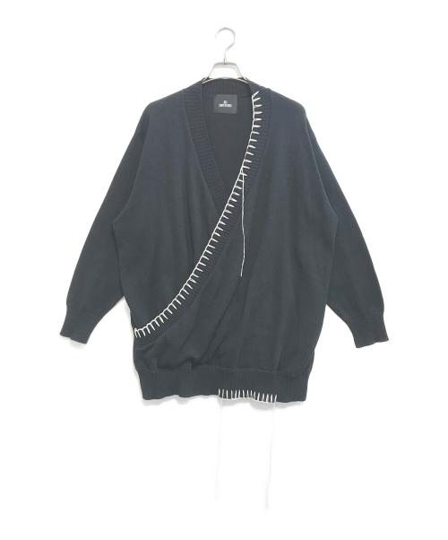 NOT CONVENTIONAL（ノットコンベンショナル）NOT CONVENTIONAL (ノットコンベンショナル) カシュクールニット ブラック サイズ:FREEの古着・服飾アイテム