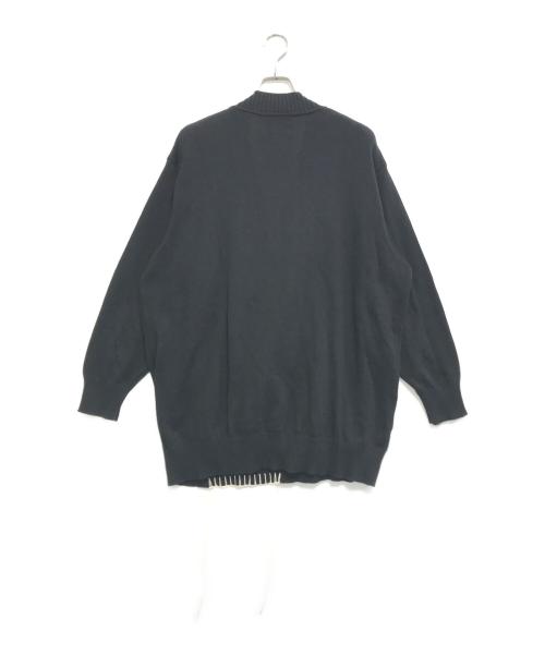 NOT CONVENTIONAL（ノットコンベンショナル）NOT CONVENTIONAL (ノットコンベンショナル) カシュクールニット ブラック サイズ:FREEの古着・服飾アイテム