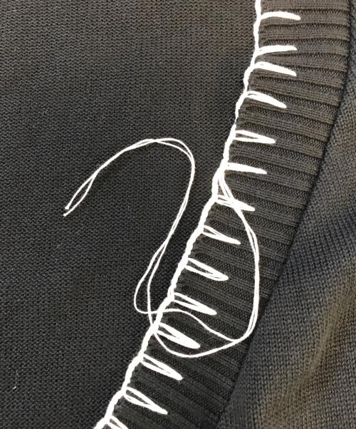 NOT CONVENTIONAL（ノットコンベンショナル）NOT CONVENTIONAL (ノットコンベンショナル) カシュクールニット ブラック サイズ:FREEの古着・服飾アイテム